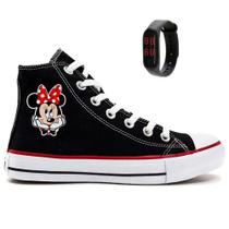 Tênis Minnie Do Mickey Desenho Meninos E Meninas Com Relógio Tênis Minnie Do Mickey Desenho Meninos E Meninas Com Relógio