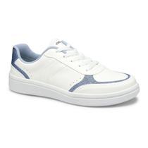 Tênis Mississipi Casual com Brilhos MI811 Branco Azul