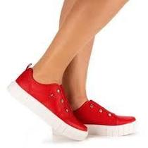 Tênis Mississipi Casual Flatform Vermelho Q7292