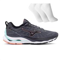 Tênis Mizuno Dynasty 5 Feminino + 3 Pares de Meia