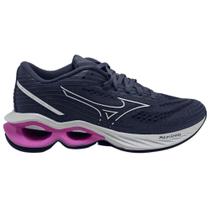 Tênis Mizuno Wave Creation 24 - Feminino - Cinza-Rosa