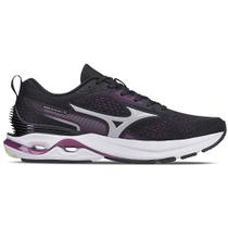 Tênis Mizuno Wave Dynasty 6 - Feminino - Preto-Roxo