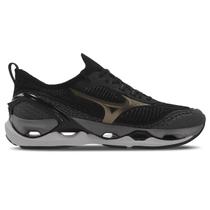 Tênis Mizuno Wave Endeavor 3 - Masculino - Preto-Dourado Tênis Mizuno Wave Endeavor 3 - Masculino - Preto-Dourado