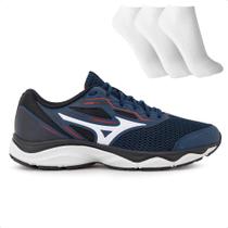 Tênis Mizuno Wave Hawk 4 Masculino + 3 Pares de Meias