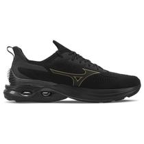 Tenis Mizuno Wave Mirai 7 - Masculino - Preto-Preto