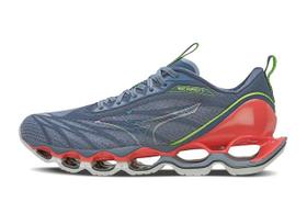 Tênis Mizuno Wave Prophecy 11 Azul Turquesa e Verde