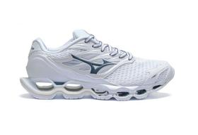 Tênis Mizuno Wave Prophecy 11S Branco e Cinza