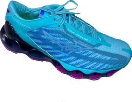 Tênis Mizuno Wave Prophecy 12 Azul e Roxo