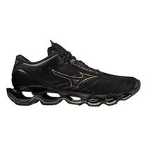 Tênis Mizuno Wave Prophecy 12 Preto e Dourado