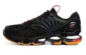 Tênis Mizuno Wave Prophecy Futur Preto Laranja e Vermelho