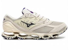 Tênis Mizuno Wave Prophecy LS Bege e Vinho