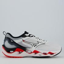 Tênis Mizuno Wave Stratos 3 Branco e Vermelho