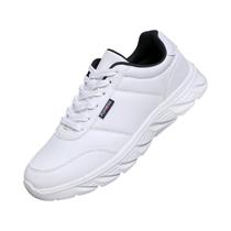 Tênis Mocassim Casual Confortável Para Homens Tamanho Grande Preto E Branco Calçados Para Caminhada