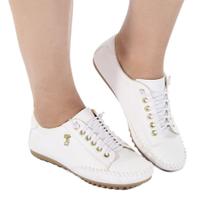 Tênis Mocatênis feminino Confort com cadarço elástico - Clara Maria shoes