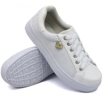 Tenis Moda Fashion Feminino com Cadarço e Sola Leve Estilo e Conforto Mulher Casual