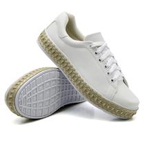 Tenis Moda Fashion Feminino com Cadarço e Sola Leve Estilo e Conforto Mulher Casual