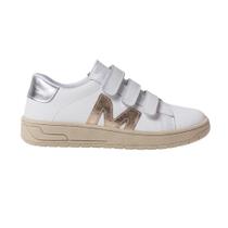 Tênis Moda Feminina Dayane Magalhães Branco E Dourado Tênis Moda Feminina Dayane Magalhães Branco E Dourado