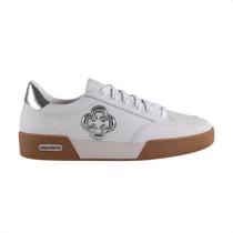 Tênis Moda Feminino Capodarte Em Couro Branco
