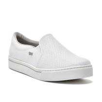 Tênis Moda Feminino Casual Slip On Via Marte Branco