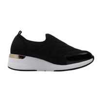 Tênis Modare Casual Feminino Slip On Confortável Preto