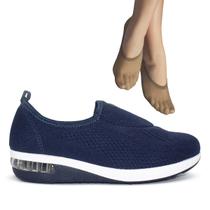 Tênis Modare F Slip On Linho Ultraconforto 7320.217+2P de Meias Color Sports Sapatilha 9055