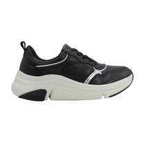 Tênis Modare Feminino Preto/Prata Tênis Modare Feminino Preto/Prata