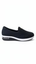 Tenis Modare I6 Preto Dourado Feminino Ortopédico Macio -