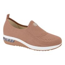 Tênis Modare Slip On Comfort Solado Gel Tech Feminino Nude
