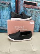 Tênis Modare Slip On Preto