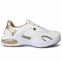 Tênis Modare Ultraconforto Bubble Gel - Edição Dourado Metalico White Tênis Modare Ultraconforto Bubble Gel - Edição Dourado Metalico White