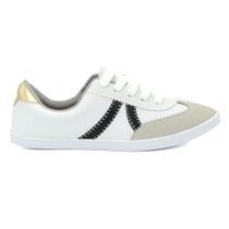 Tênis Moleca 4205.154 Baixo Moda Cadarço Casual Feminino Tênis Moleca 4205.154 Baixo Moda Cadarço Casual Feminino