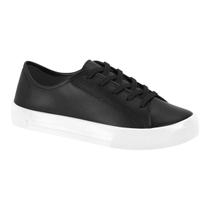 Tênis Moleca 5667.133 Flatform Cadarço Conforto Casual Leve Feminino