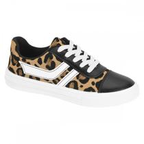 Tenis Moleca 5796.105 Flatform Onça Feminino