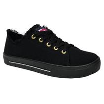 Tênis Moleca Casual Desfiado 5667.322 All Black