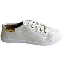 Tênis Moleca Casual Feminino Branco Texturizado 5605.412