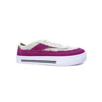 Tenis Moleca Casual Lona 5667.331 Branco Off/Magenta