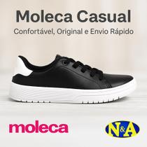 Tênis Moleca Casual Preto Liso Básico 5791.100 Feminino Tênis Moleca Casual Preto Liso Básico 5791.100 Feminino