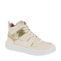 Tênis Moleca Feminino Cano Alto Glitter 5791.103