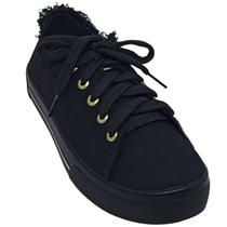 Tênis Moleca Feminino Lona Sider Desfiado Casual