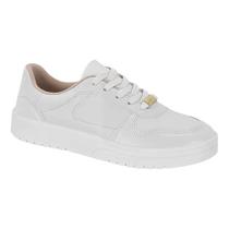 Tênis Moleca Napa Branco Feminino Estilo Urbano Confortável