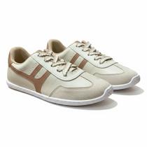 Tênis Moleca Napa Off Nude Antiderrapante Casual Estiloso -