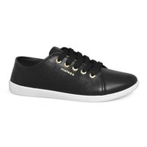 Tênis Moleca Napa Sardenha Casual Feminino Preto