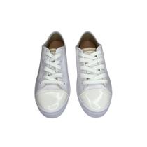 Tênis Moleca Napa Verniz Feminino Com Cadarço Casual Dia a Dia Adulto Confortável Original