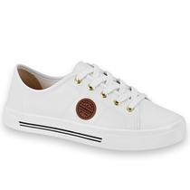 Tênis Moleca Sardenha Feminino Básico Original Casual Com Detalhes Laterais Conforto