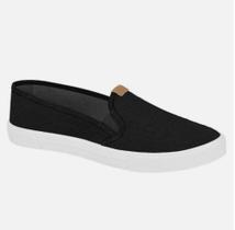 Tênis Moleca Slip On iate Preto Feminino 5296.130