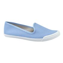 Tênis Moleca Slip On Napa Tressê Feminino Azul Claro