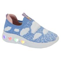 Tenis Molekinha 2550.110 Led Knit Infantil