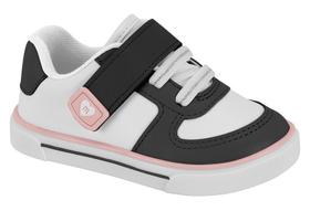 Tênis Molekinha Branco/Preto Ref: 2740.203 Tênis Molekinha Branco/Preto Ref: 2740.203