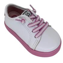 Tênis Molekinha Casual Napa Turim 2118591 - Infantil Cor:BrancoTamanho:21
