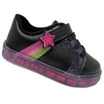 Tênis Molekinha Com Luz de Led 2726.203 Preto Tênis Molekinha Com Luz de Led 2726.203 Preto